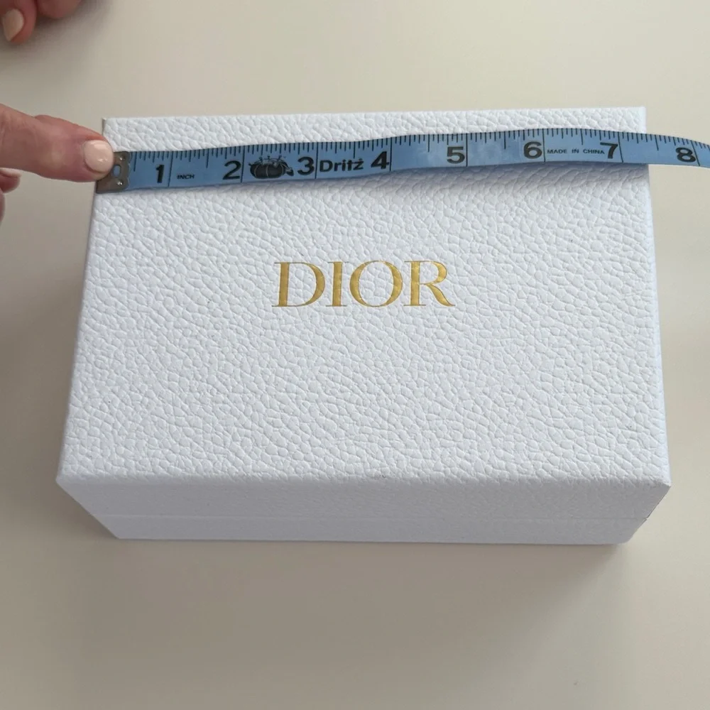 Dior White Box with Gold Logo